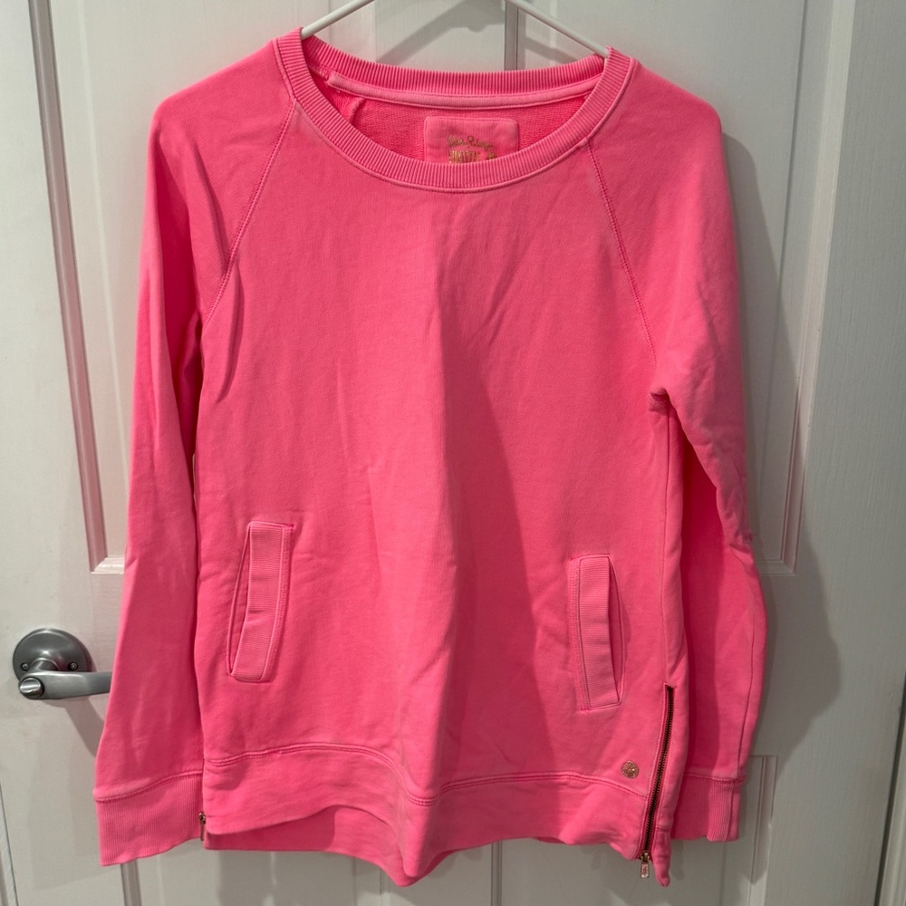 Lilly Pulitzer Pink Beach Comber Crewneck Sweatshirt